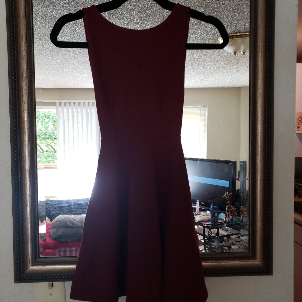Burgundy Dress
